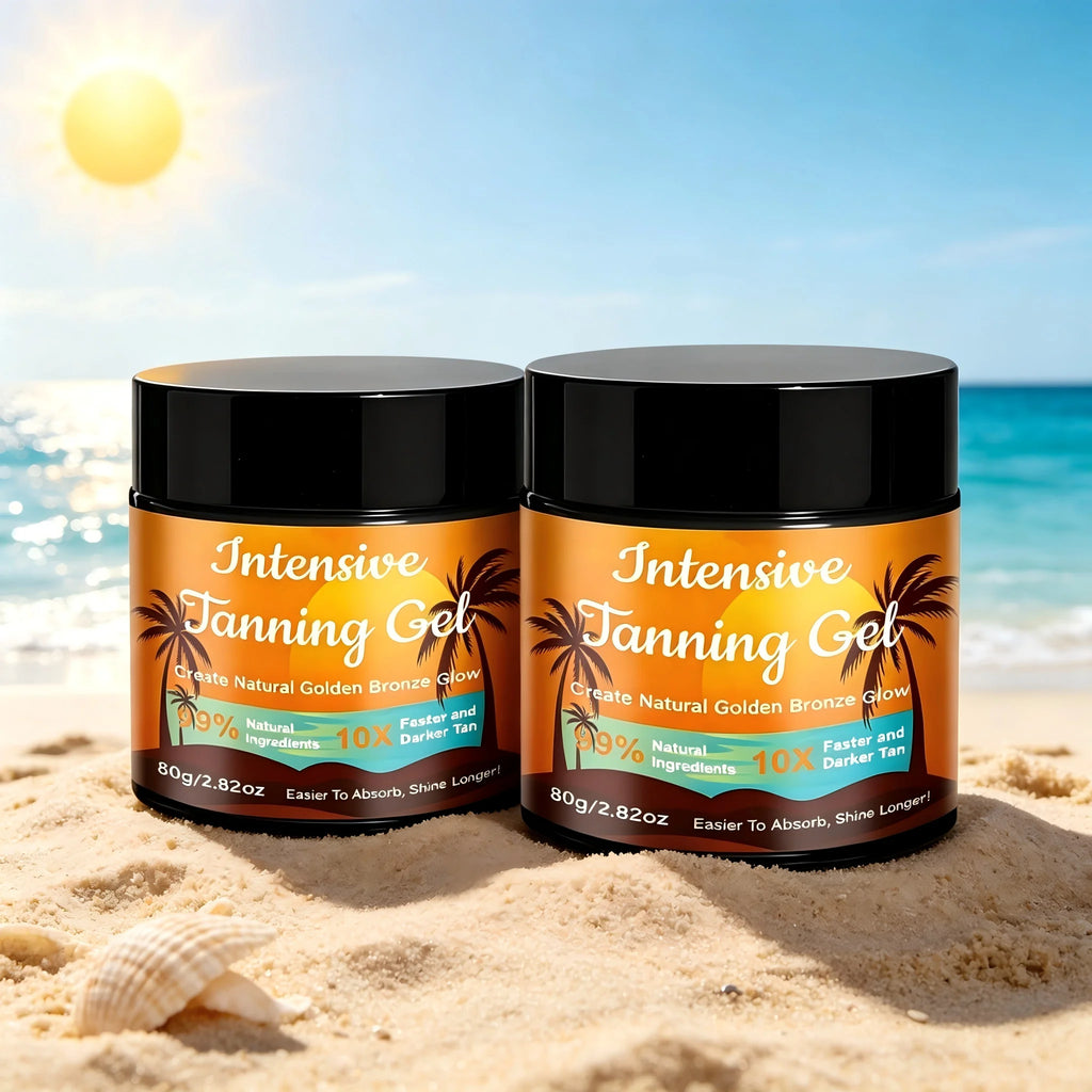 YUITIKUE Gel Autobronceador Intensivo 10X, Fórmula Natural de Bronceado Rápido para Lograr un Tono de Piel Dorado Bronceado Duradero