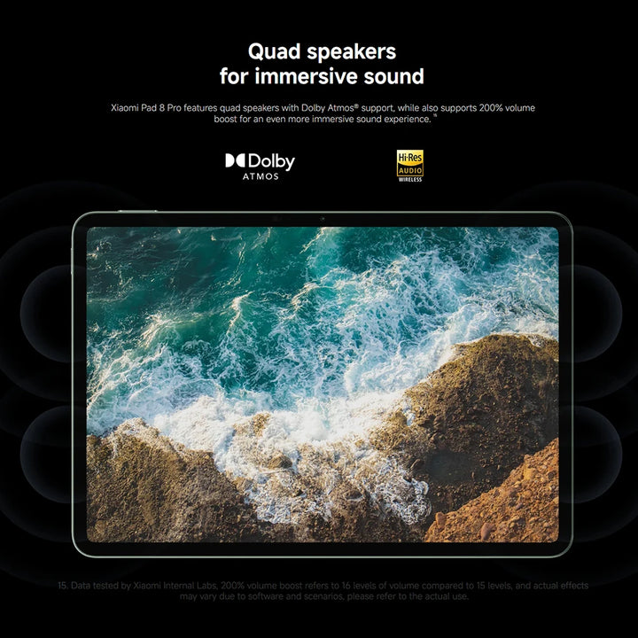 Versión Global Xiaomi Pad 8 Pro Tablet 11.2" Pantalla 3.2K 144Hz Snapdragon de 8 núcleos ®   Mi Pad 8 Elite con Cámara Trasera de 50MP y Batería de 9200mAh