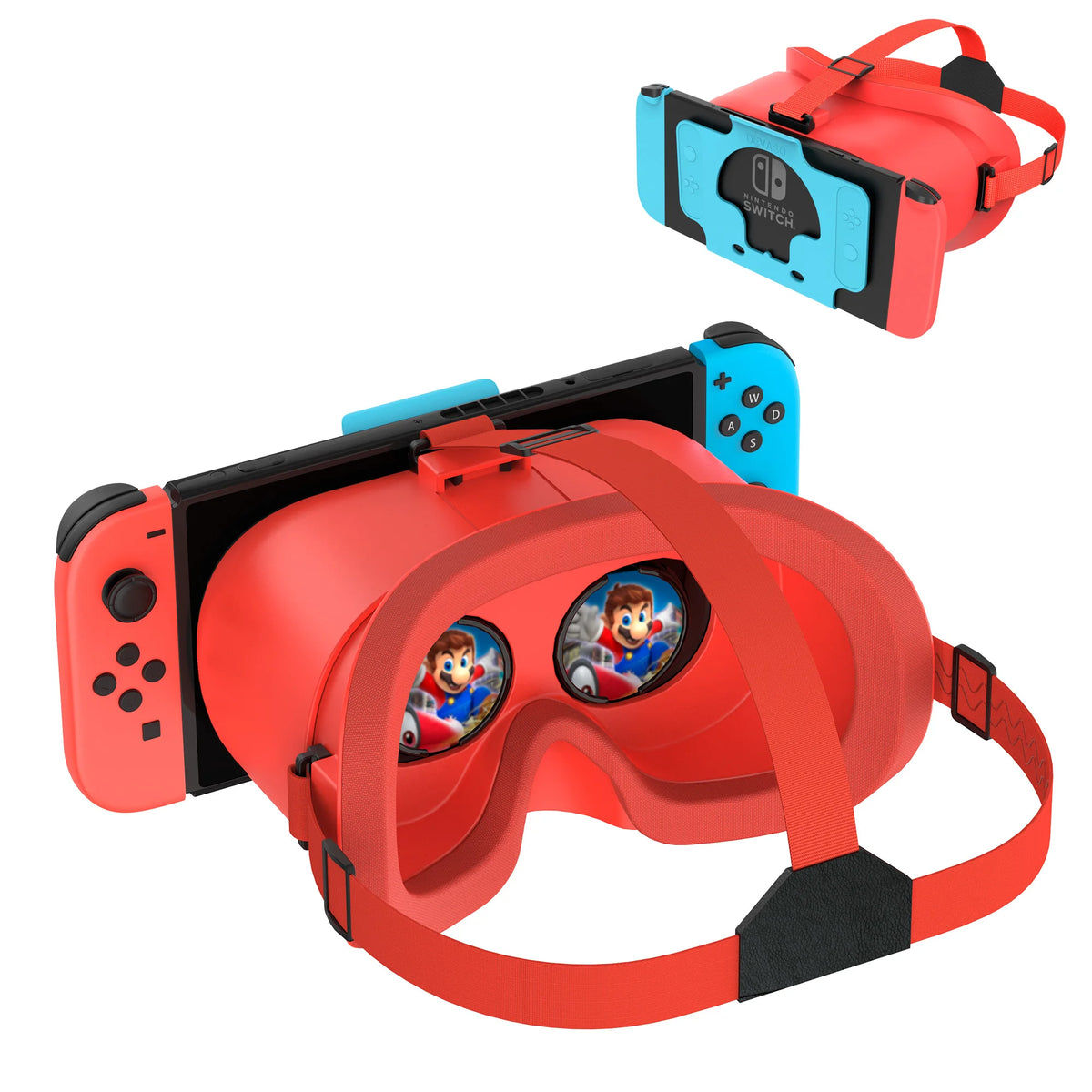 Auriculares VR mejorados para Nintendo Switch y Switch OLED, gafas de realidad virtual para Switch con lentes HD ajustables y cómodas