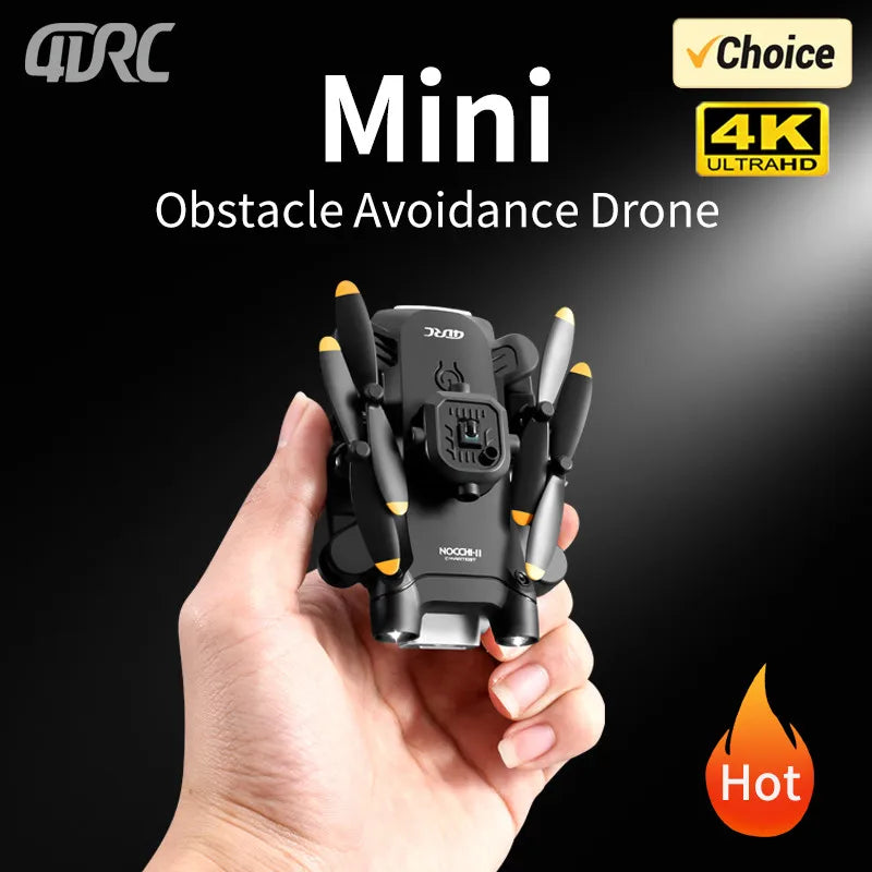 Mini Dron 4DRC V30 con cámara dual HD 4K, drones WIFI FPV profesionales, dron con evitación de obstáculos en cinco lados, helicóptero RC de juguete, regalo