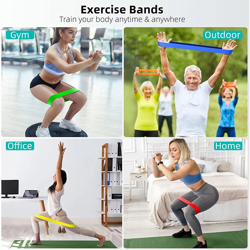 Diferentes bandas de resistencia, banda de Yoga, ejercicio físico, entrenamiento, banda de tensión de cadera, pierna, sentadillas, baile, banda elástica
