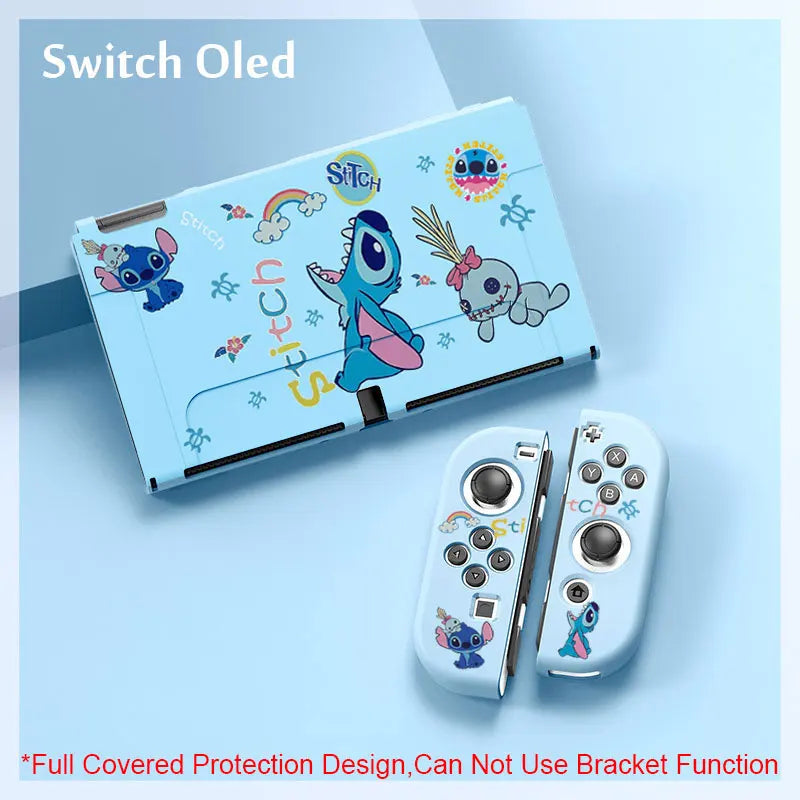 Funda de dibujos animados de Anime para Nintendo Switch Oled, consola de juegos Joy Con, carcasa protectora de silicona TPU suave, accesorios