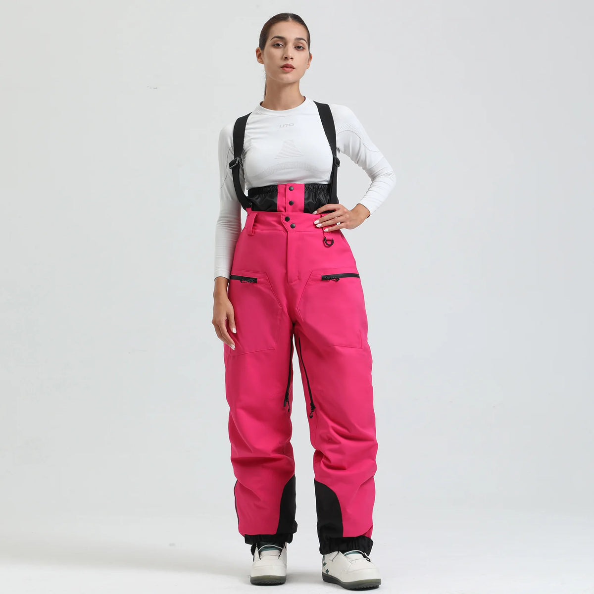 Pantalones de Esquí Gsou para Mujer, Impermeables, para Deportes de Montaña, Invierno, para Hombre y Mujer, Overoles de Snowboard con Tirantes, Pantalones de Nieve Cálidos para -40 Grados