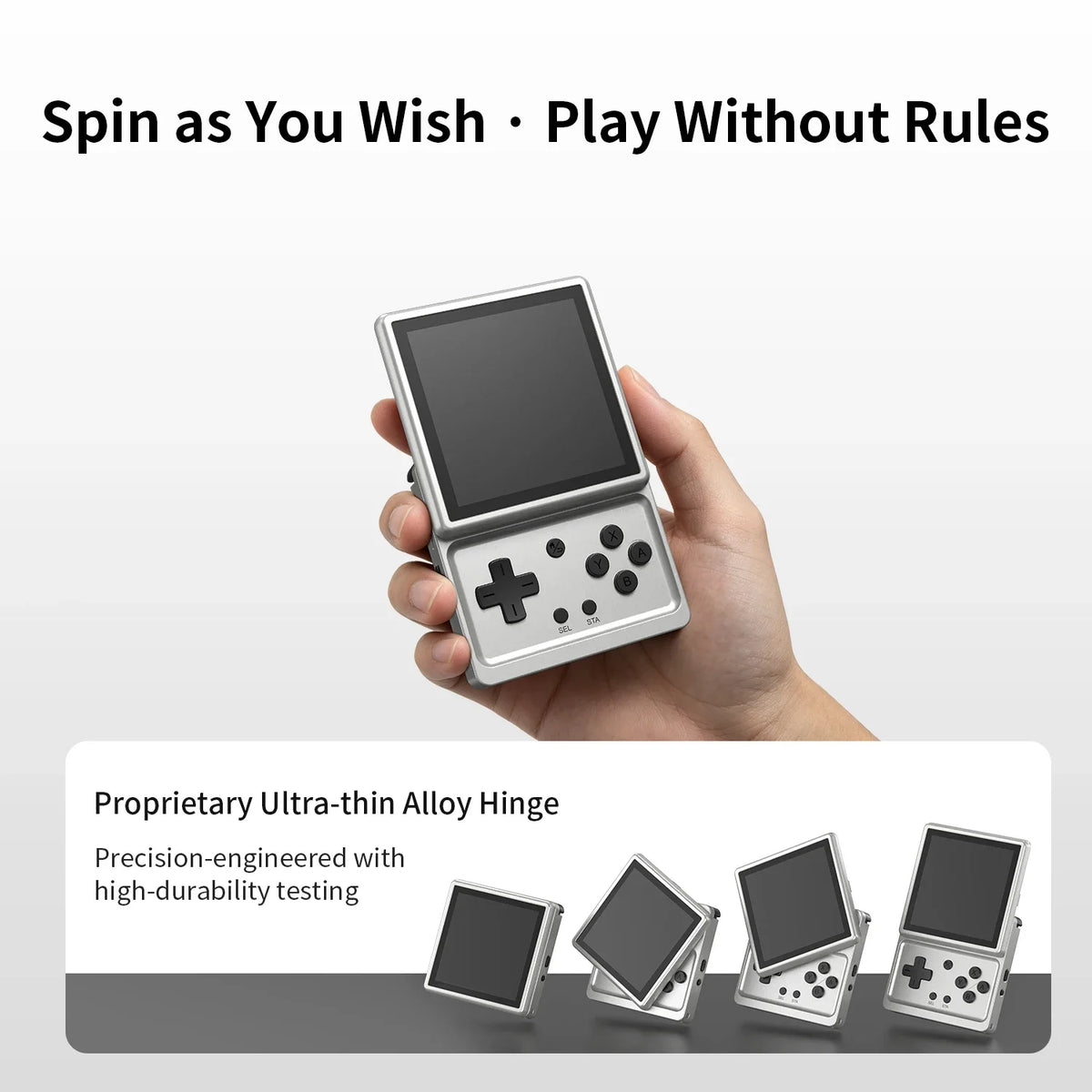 Consola de Juegos Retro Portátil Anbernic RG con Pantalla Giratoria de 3.5", Reproductor de Juegos Portátil Android T618