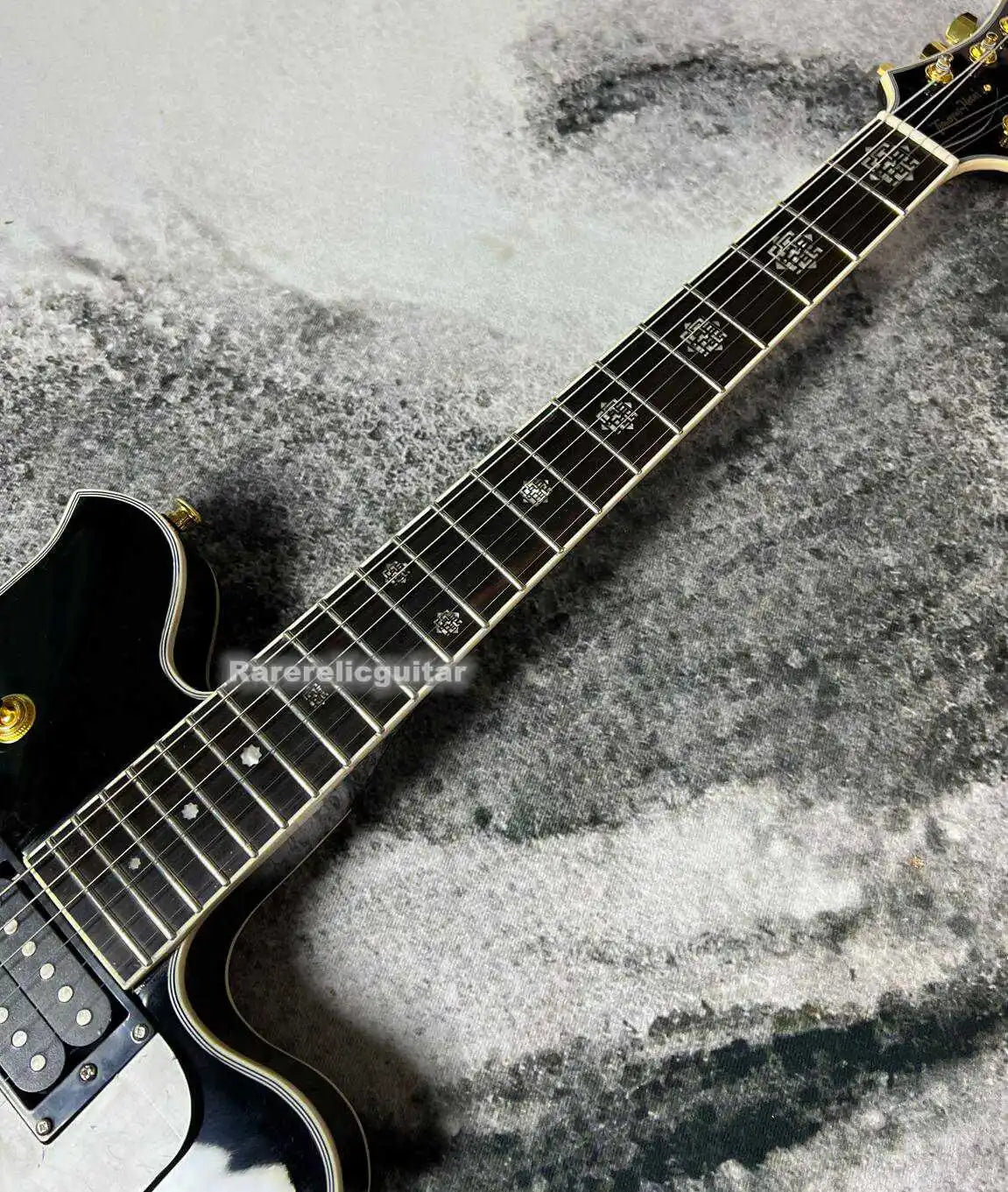 Nueva Guitarra Eléctrica Dream Fernan MV 480HT TOMOYASU HOTEI Signature Negra, Puente TP-9, Clavijeros Grover, Herrajes Dorados