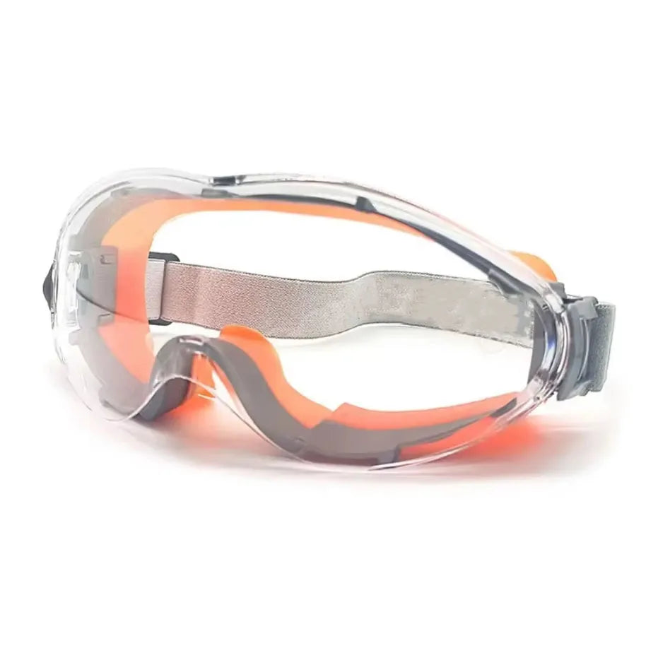 Gafas protectoras de montura grande HD, transparentes, antiultravioleta, impermeables, antiniebla, para montar y esquiar, gafas deportivas de seguridad