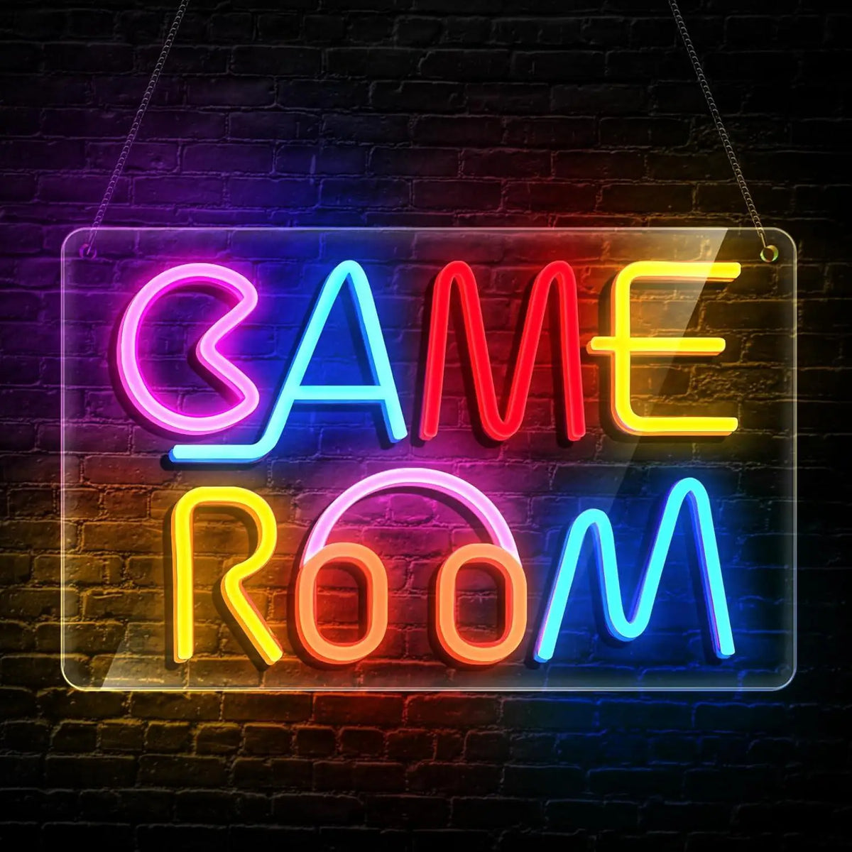 Letrero de neón para sala de juegos, decoración de pared colorida, letrero luminoso LED tipo arcade para habitación de niños, adolescentes, gamers, dormitorio, regalos de cumpleaños de PlayStation
