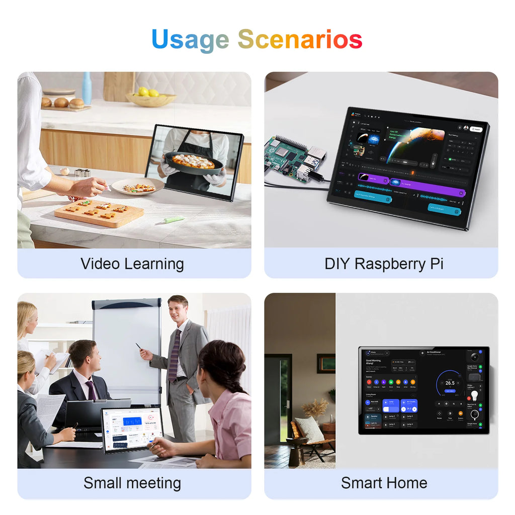 Monitor portátil Unew Premium de 14 pulgadas con pantalla táctil y resolución de 1920x1200 IPS para computadora, segunda pantalla para laptop, teléfono, CCTV, bricolaje y automóvil.