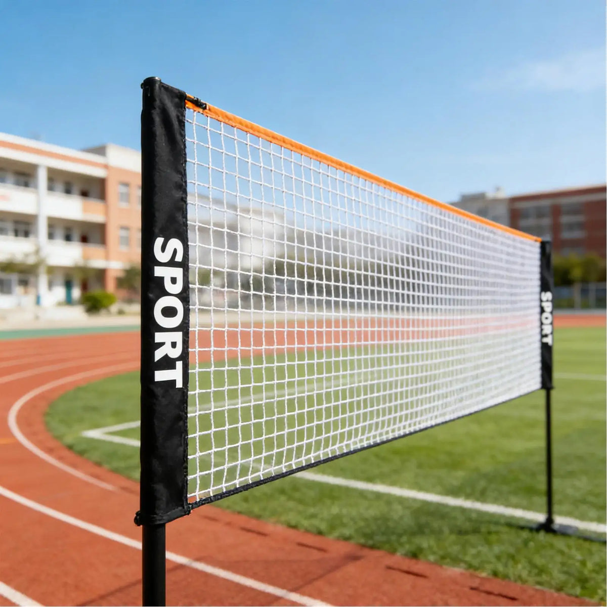 Red de bádminton de 10/13/16 pies, resistente a la intemperie, altura ajustable, red de voleibol, red deportiva, red de entrenamiento para pickleball, tenis y fútbol al aire libre