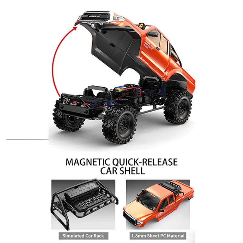 NUEVO Hyper Go MJX H8E, Camioneta Todoterreno RC sin Escobillas a Escala 1/8, 8 Canales, Control Remoto 2.4G, Servo de 35KG, Vehículo de Hobby, Regalos para Adultos