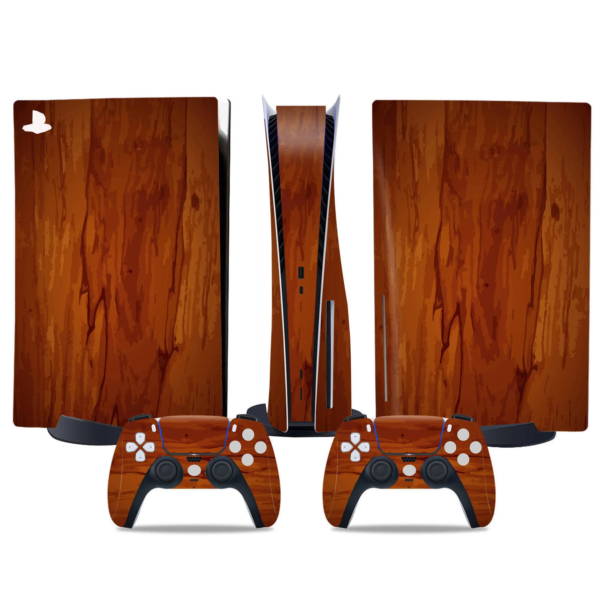 Pegatina para consola PS5 con disco y 2 mandos, vinilo adhesivo decorativo para la cubierta de la consola