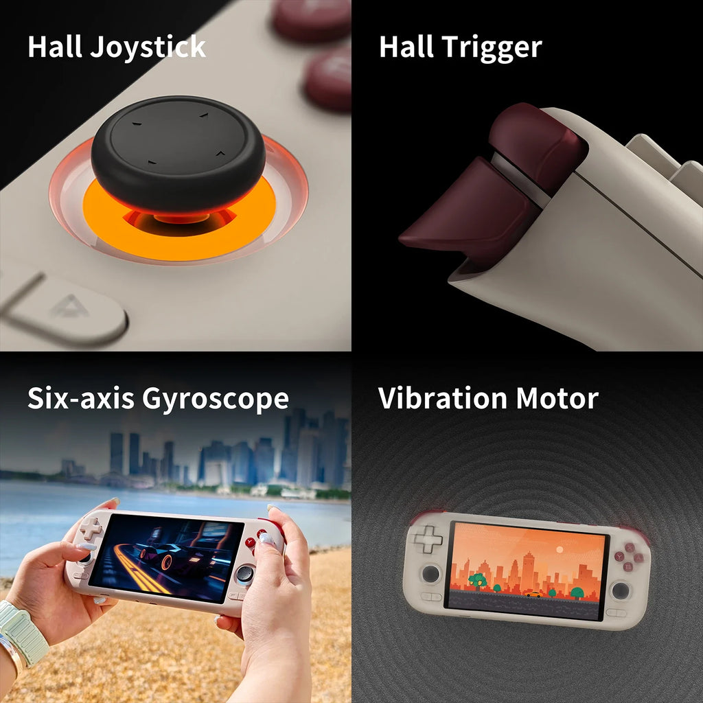 MANGMI AIR X Consola de Juegos Portátil Android, Pantalla Táctil IPS de 5.5 Pulgadas, Snapdragon 662, Giroscopio de 6 Ejes, Refrigeración Activa por Ventilador, Emulador Retro Portátil para Transmisión de Juegos de PSP y