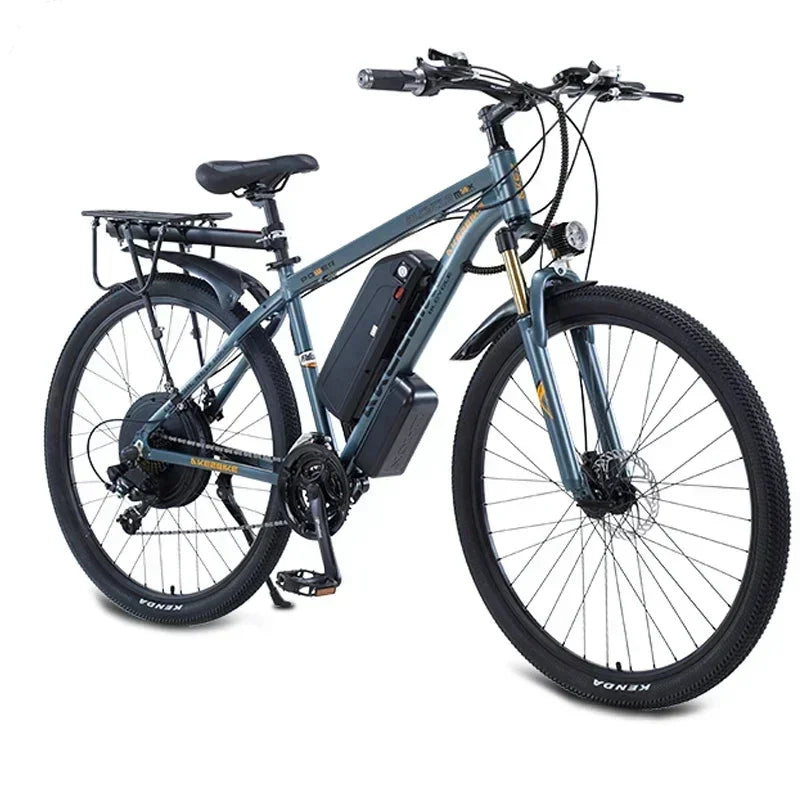 Bicicleta eléctrica AKEZ 2025 de nuevo estilo, 29 pulgadas, 48V 1000W, 13AH/18AH, bicicleta eléctrica de aleación de aluminio con doble freno de disco para adultos