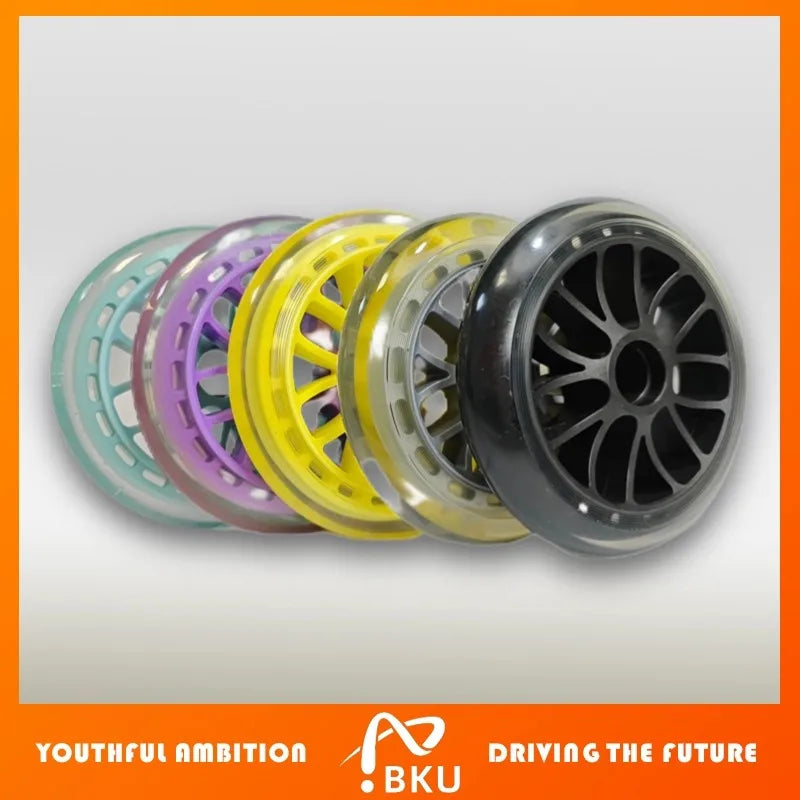 BKU K11 Patines en línea Teen Speed Demons - Patines de carreras de 500 kg, 3 colores, marco ajustable y ruedas silenciosas de PU de 100 mm