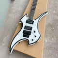 Guitarras eléctricas White BC Revenge Warlock, cuerpo de caoba, diapasón de palisandro, vibrato Floyd Rose, envío gratis