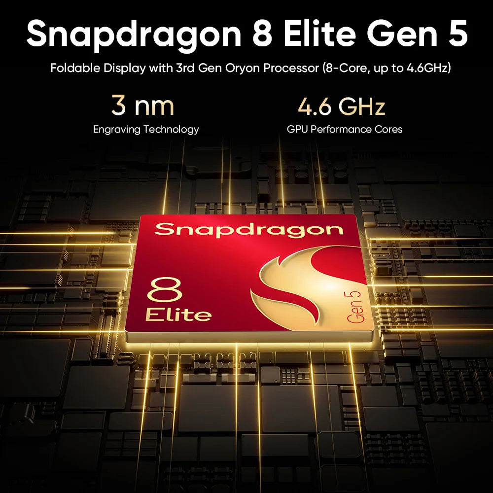 Smartphone HONOR Magic V6 5G Versión UE Snapdragon 8 Elite Gen5 Batería de 6660mAh SuperCharge de 80W MagicOS 10 Pantalla OLED de 7.95" IP69
