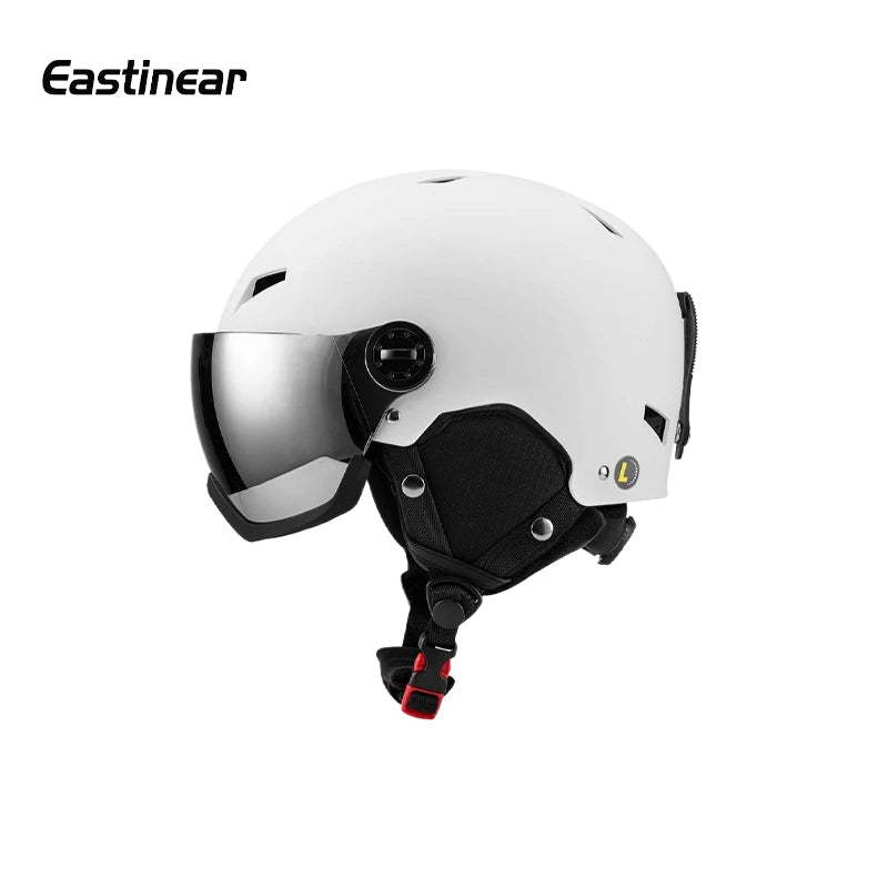 Casco de esquí Horntour, gafas de nieve para hombres en uno, casco de Snowboard antiimpacto para mujeres adultas, casco de seguridad para Snowboard, monopatín y esquí