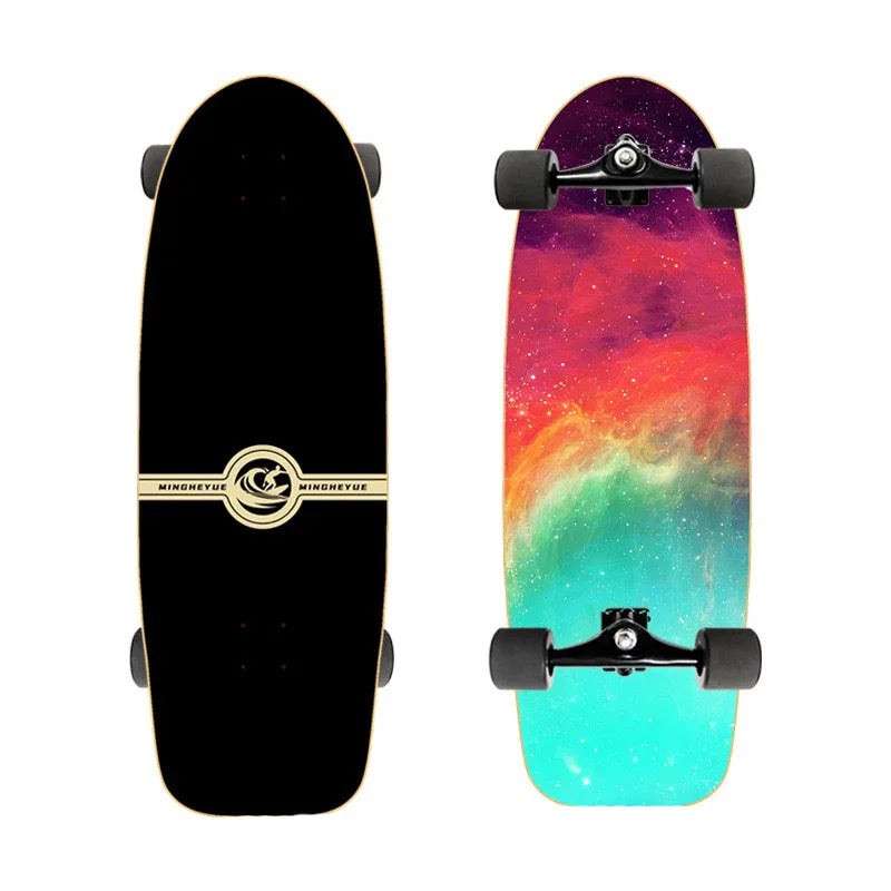 Tabla de Surfskate para Carving en Tierra, Longboard Deportivo, Skateboard Completo para Pumping, Tabla de Arce, Eje CX4, 76cm
