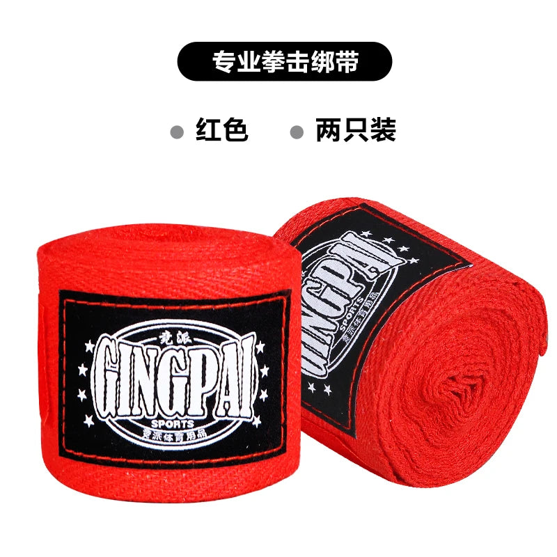 Vendaje de boxeo de algodón elástico, Protector de manos, envoltura de muñeca, banda de mano, Fitness, Sanda, Muay Thai, Karate, puño deportivo, 3/5M
