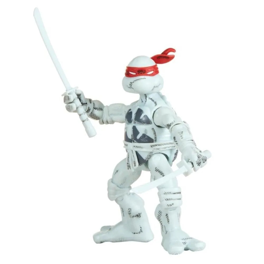 Tortugas Ninja: Edición 40 Aniversario, set de cuatro figuras de acción, figuras articuladas de 10.8 cm, incluye un juego de accesorios