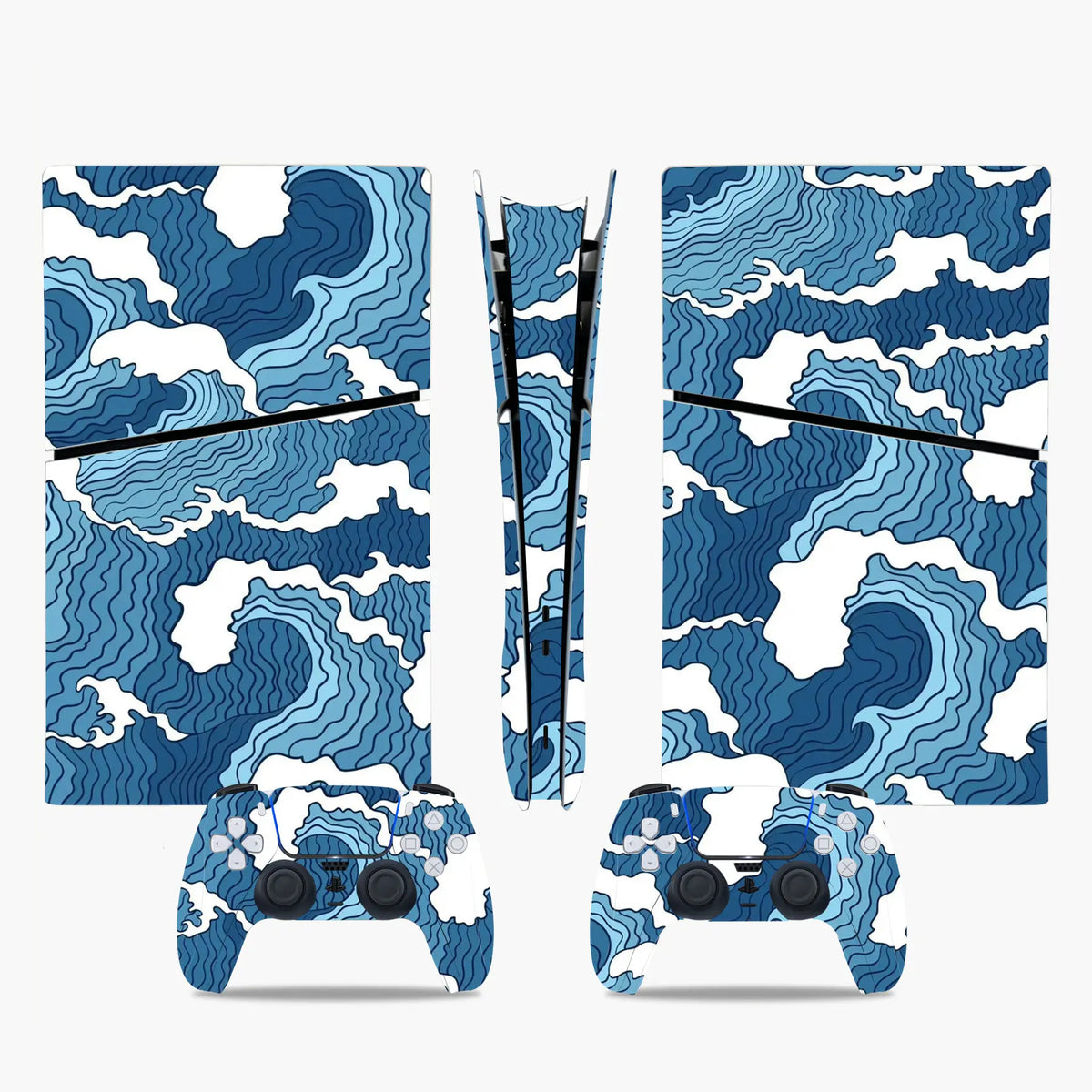 Pegatina de vinilo para PS5 Slim Digital, set completo de cubierta para consola de juegos y mando inalámbrico