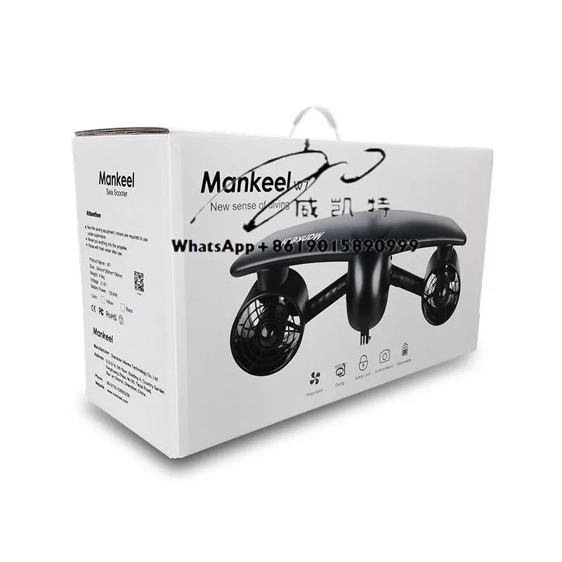 W7 Scooter Subacuático Eléctrico de Doble Motor 600W, Equipo de Buceo, Disponible en Almacenes de la UE y EE. UU.