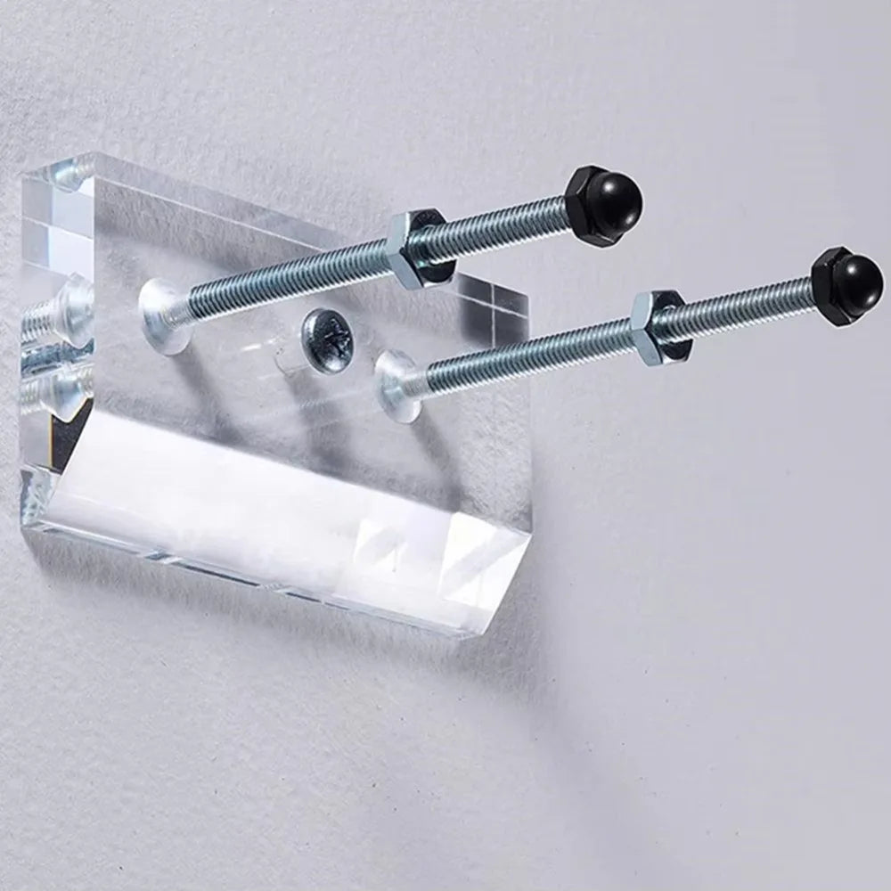 Soporte de pared para monopatín, colgador de cubierta para Longboard, soporte de exhibición acrílico transparente para interiores, soporte de almacenamiento flotante para monopatín