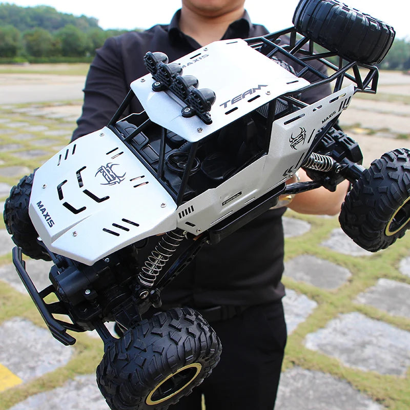 Coche de control remoto 4WD 1:12 / 1:16 con luces LED, coches RC de radio 2.4G, camiones todoterreno, juguetes, regalos para niños y niñas