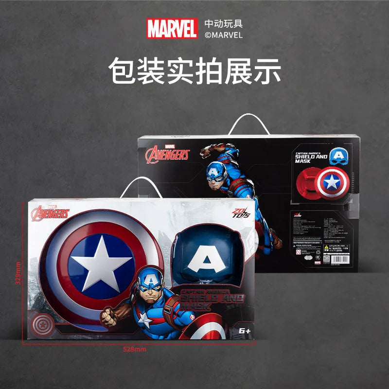 Accesorio de cosplay de superhéroe de Marvel: escudo del Capitán América, martillo de Thor, máscara y casco para fiestas de Halloween y juegos de rol.