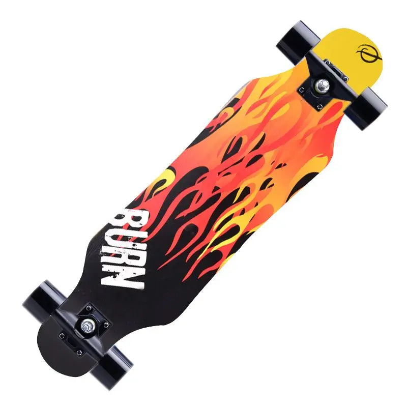 Patineta de 80 cm con cuatro ruedas, tabla de baile, para adultos, para calle, profesional, para principiantes, freestyle, patineta de doble kick.