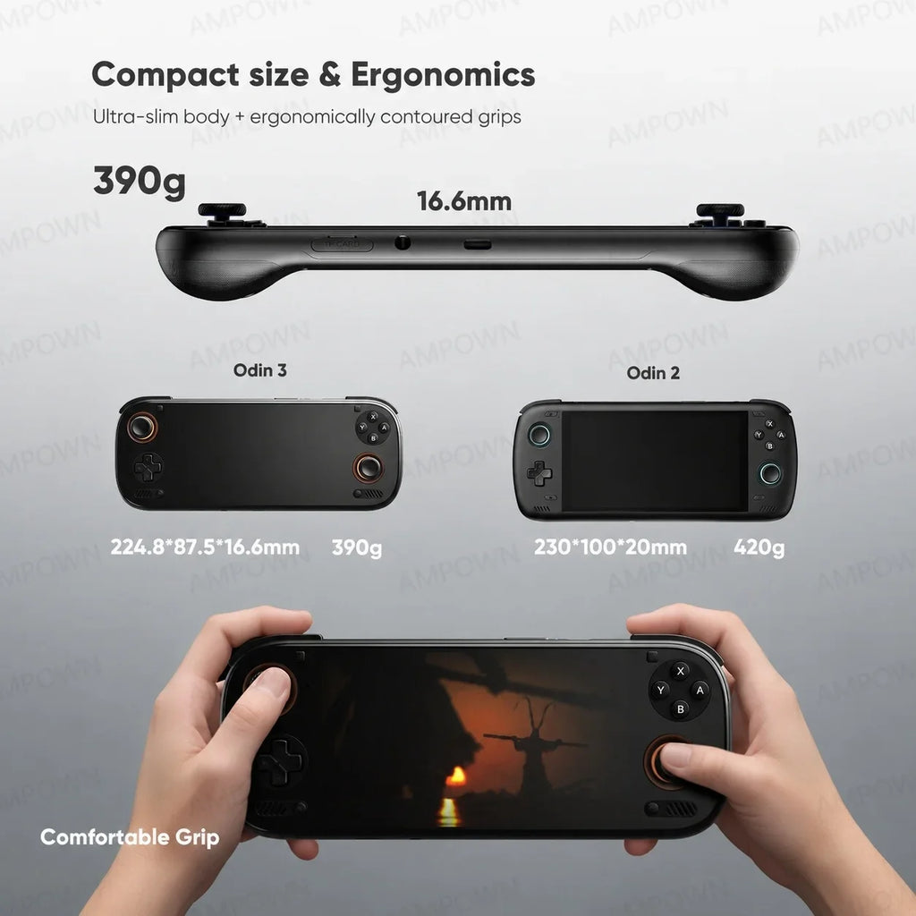 AYN ODIN 3 Handheld Game Console 6" 120Hz AMOLED Qualcomm 8 Elite 8000mAh 60W Fast Charge 4K DP Output Retro Gaming Android New ODIN3