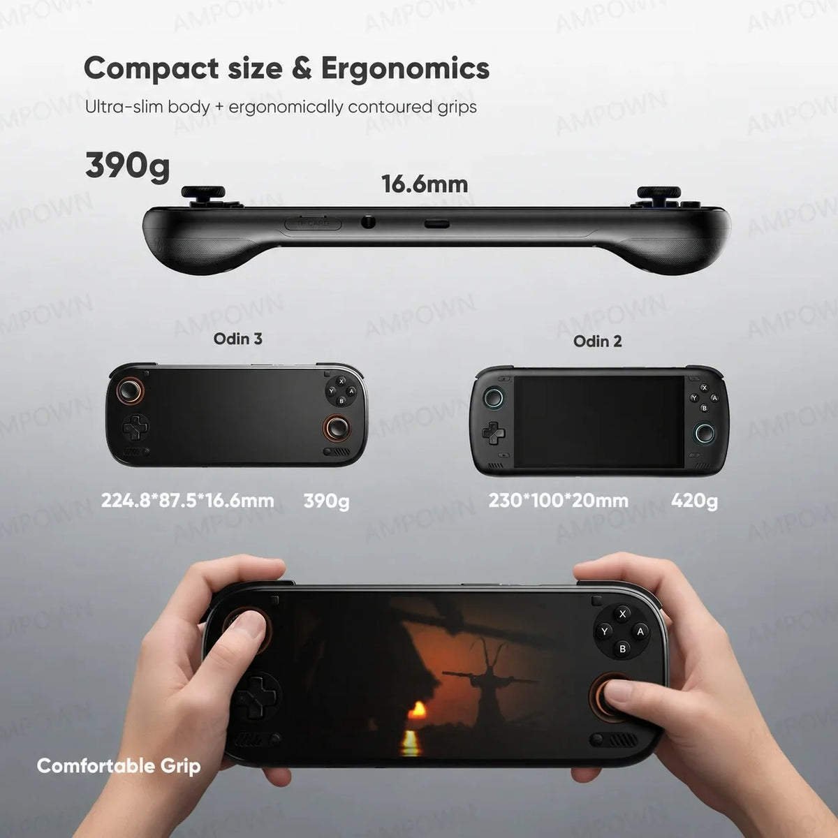 AYN ODIN 3 Handheld Game Console 6" 120Hz AMOLED Qualcomm 8 Elite 8000mAh 60W Fast Charge 4K DP Output Retro Gaming Android New ODIN3