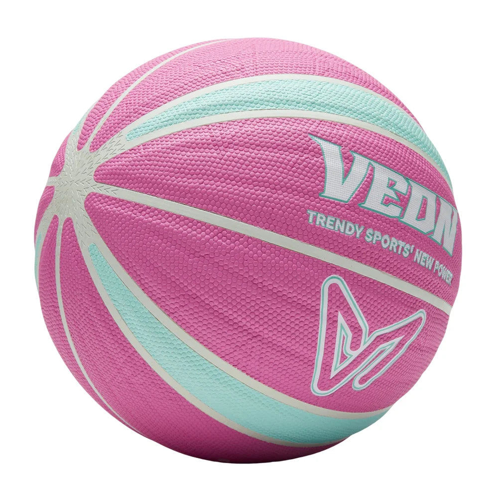 Veidoorn Baloncesto profesional de cuero PU Tamaño oficial 7 para juegos de interior/exterior Bola impermeable de agarre perfecto de alto rebote