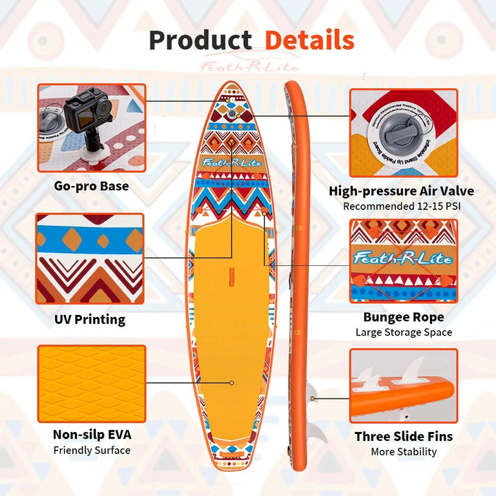 Tabla de Paddle Surf Inflable, Tabla de Surf SUP, 320-385CM, Antideslizante, para Deportes Acuáticos