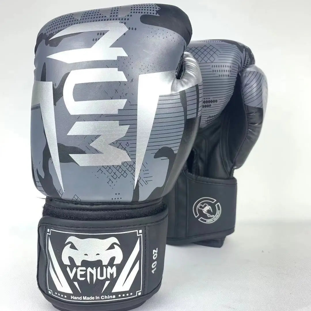 Guantes de Kick Boxing de cuero PU para hombres, mujeres y niños, guantes de lucha, guantes de Kickboxing, guantes de entrenamiento de MMA, Sanda, Karate