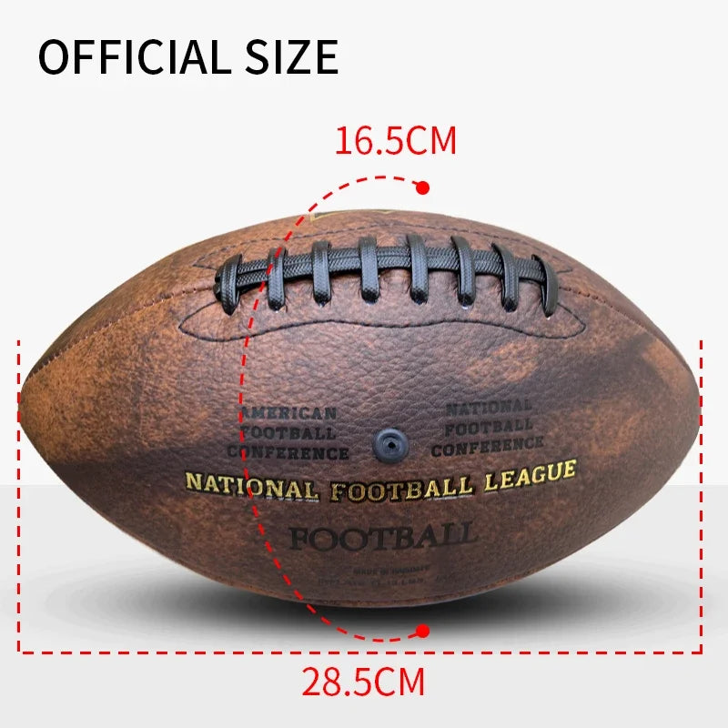 Balón de Fútbol Americano Oficial, Balón de Rugby, Balón de Fútbol Resistente para Entrenamiento, Práctica, Deportes de Equipo, Rugby, Personalizable