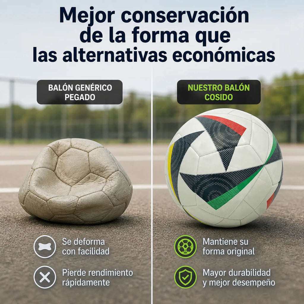 Balón de fútbol ideal para entrenamiento y partidos al aire libre