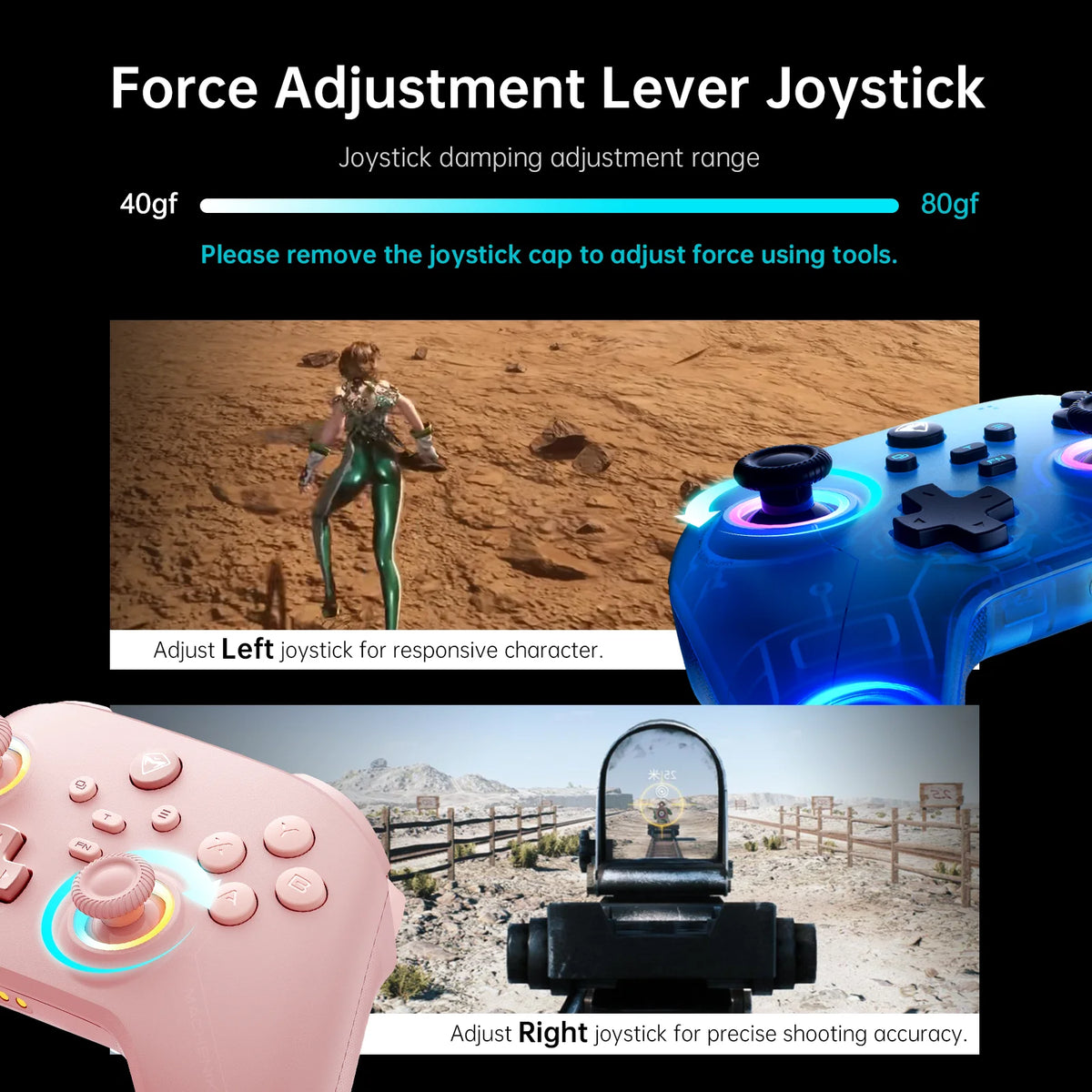 Machenike G3 V2 controlador de juegos de PC Gamepad de efecto Hall para Nintendo Switch iPhone Android teléfono móvil Windows PC Steam