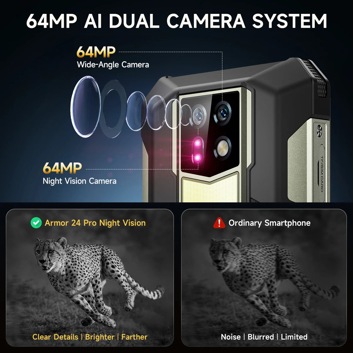 [eSIM integrado] Ulefone Armor 24 Pro 22000mAh Smartphone robusto 4G Android 16 Helio G200 6.78" 120Hz Hasta 24GB+ 256GB NFC