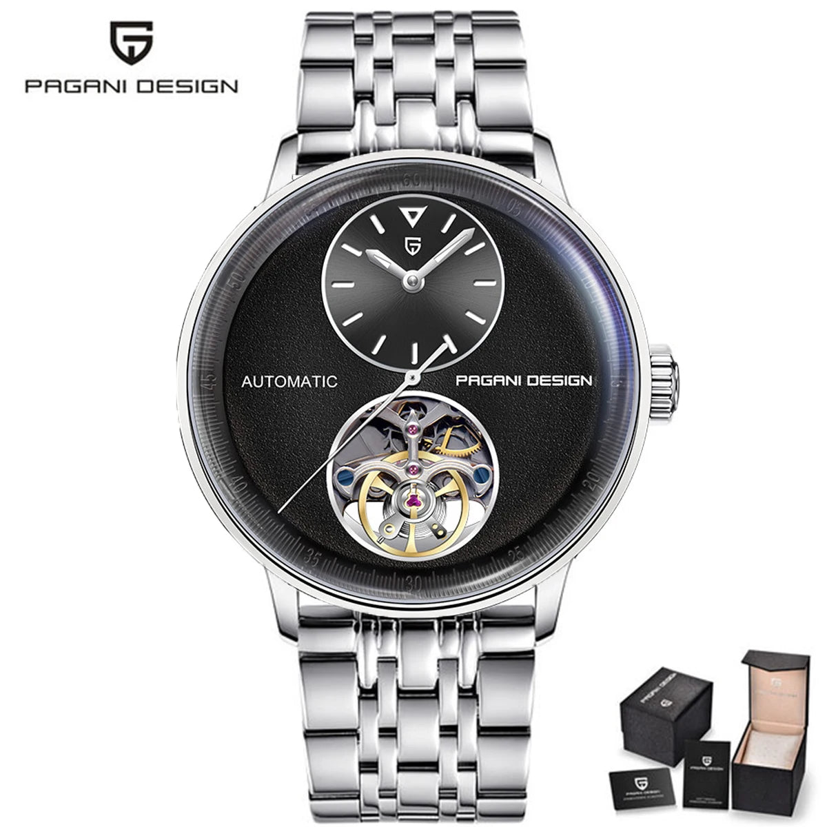 2025 PAGANI DESIGN New Simple Men Mechanical Watches Business Waterproof 100M Stainless Steel Automatic Luminous Watch for Men