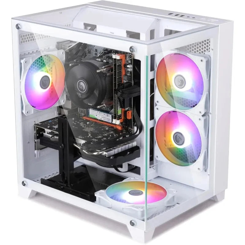 Computadora de escritorio para juegos preensamblada, computadora de escritorio Core i7, funcionando a una frecuencia de 3.4-3.9 GHz, tarjeta gráfica RX590