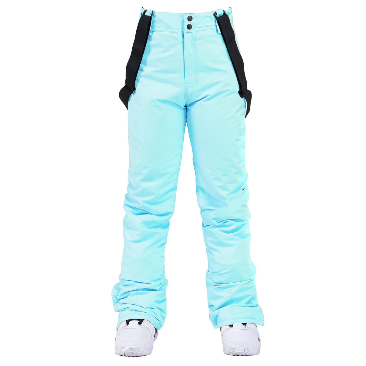 Pantalones de invierno para mujer, pantalones de esquí gruesos y cálidos de alta calidad para hombre, pantalones con tirantes impermeables a prueba de viento, pantalones de Snowboard de talla grande