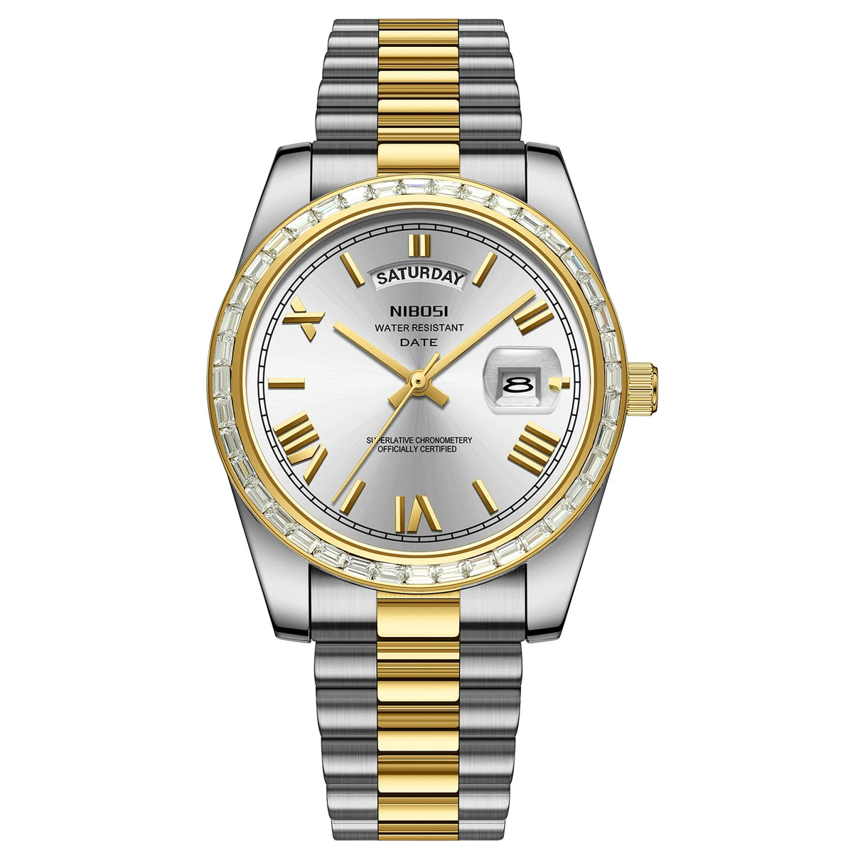 NIBOSI Fashion Men Watches Top Brand Luxury Wristwatch Day Date Miyota Quartz Watch Men Waterproof Steel Role Clock Reloj Hombre