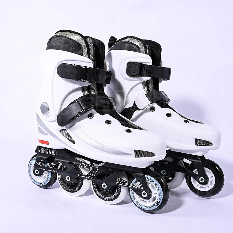 Patines en línea profesionales de talla 34-46 para mujeres y hombres, zapatillas de patinaje al aire libre, ABEC-7 83A para niños y adultos, zapatos de patín de 4 ruedas