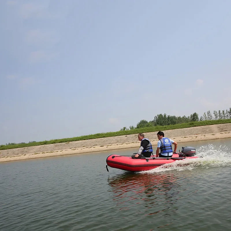 /4 personas 8,85 pies barco de asalto inflable velocidad Kayak pesca canoa Hovercraft piso de aluminio