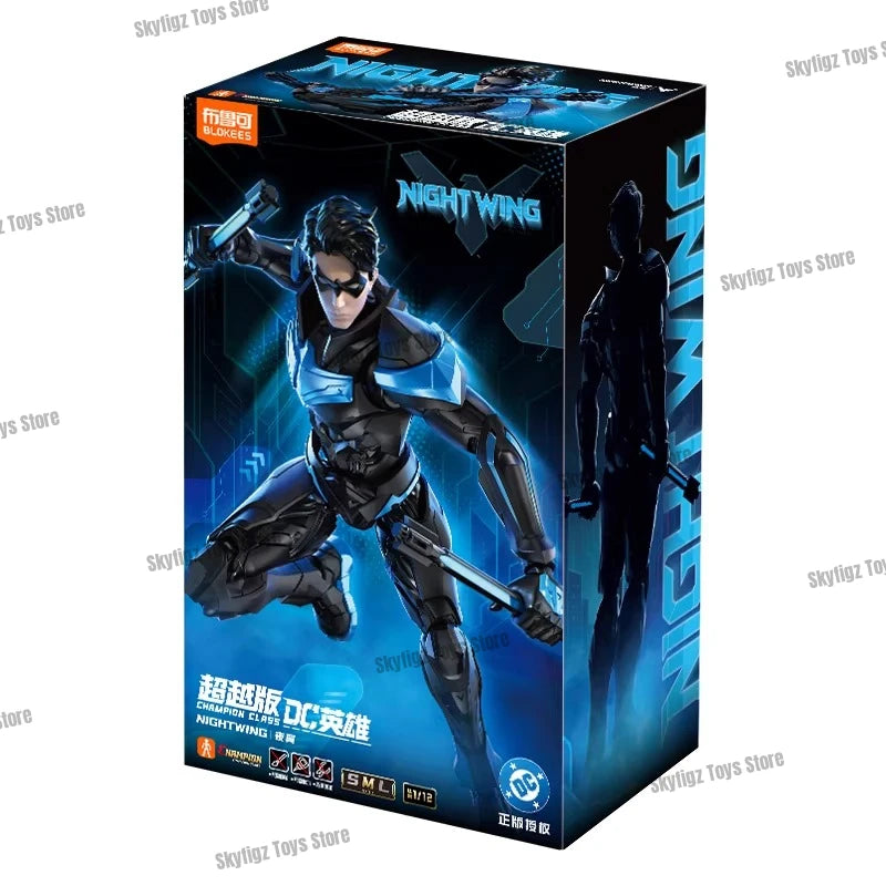 En Stock, Nuevos Productos, Figuras de Acción Blokees, Héroes de DC, Transcendencia, Batman, Superman del Futuro, Nightwing, Figuras de Modelo Ensambladas