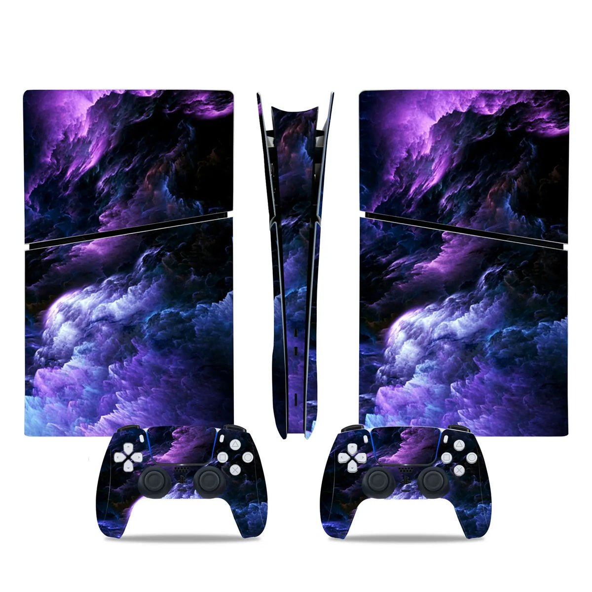 Pegatina de vinilo para PS5 Slim Digital, set completo de cubierta para consola de juegos y mando inalámbrico