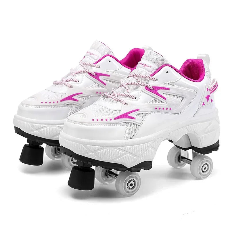 Patines con Ruedas para Niños y Niñas, Zapatos Deportivos con Ruedas, Patines de Ruedas, Regalos para Niños