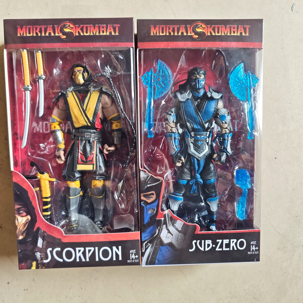 Figura articulada de Anime SUB ZERO SCORPION, modelo de juguete, regalo de Navidad