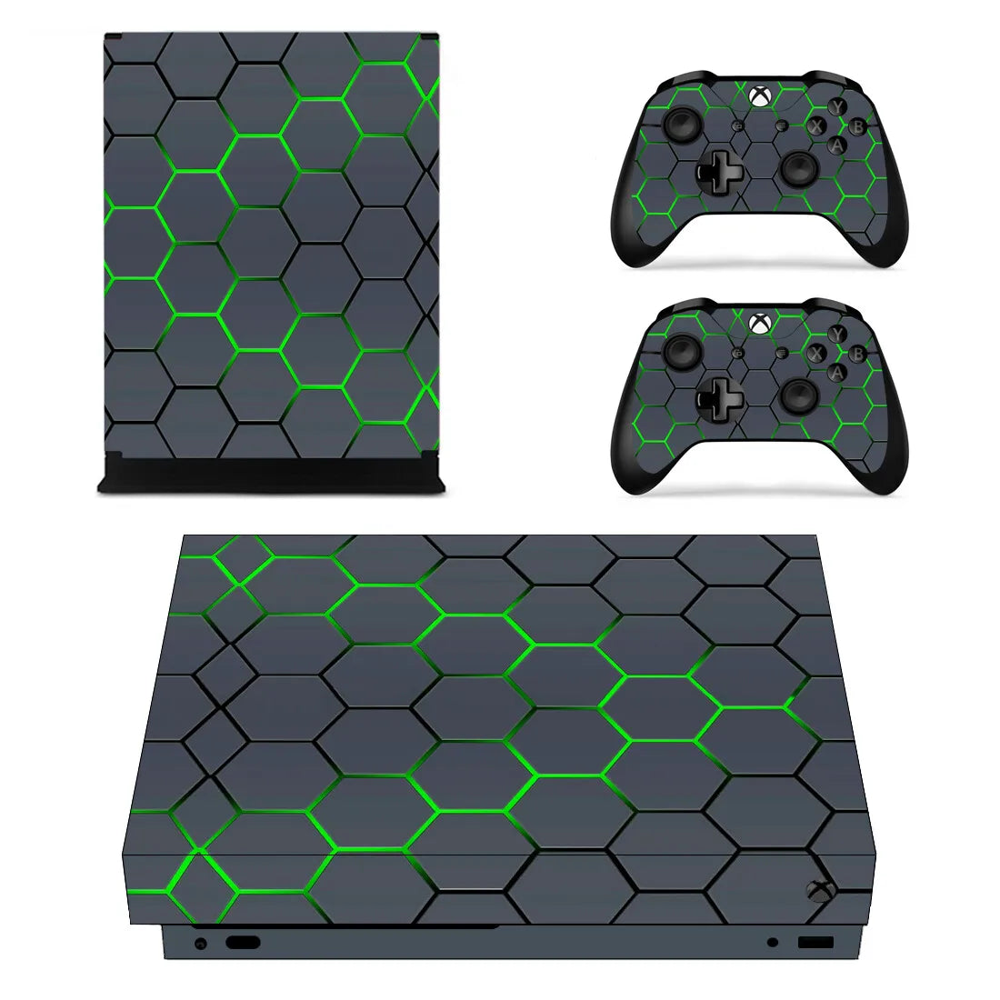 Personalización, diseño personalizado, vinilos adhesivos para cubrir completamente la consola y el mando de Xbox One X